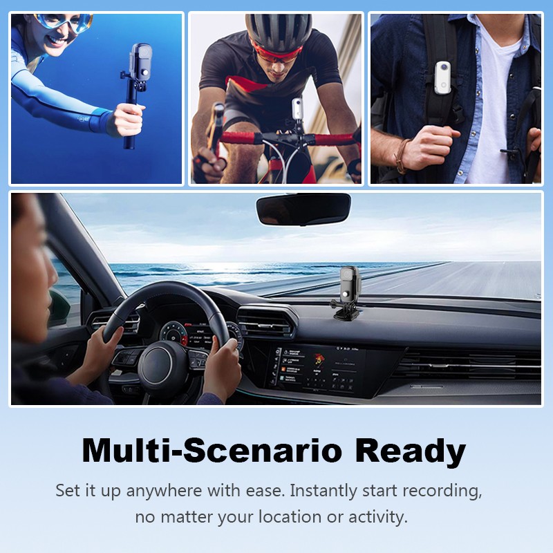 SJCAM Mini Wifi Action Camera Pocket Sized 4K Wearable Body Camera Sports Video