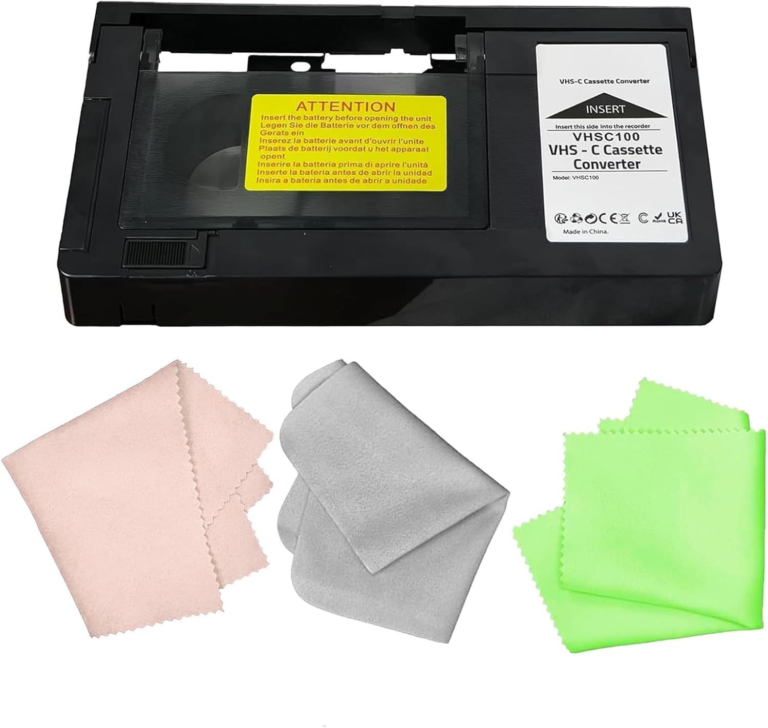 VHS Cassette Adapter for Camcorders,VHS c Adapter Ideal for VCR Player, Video…