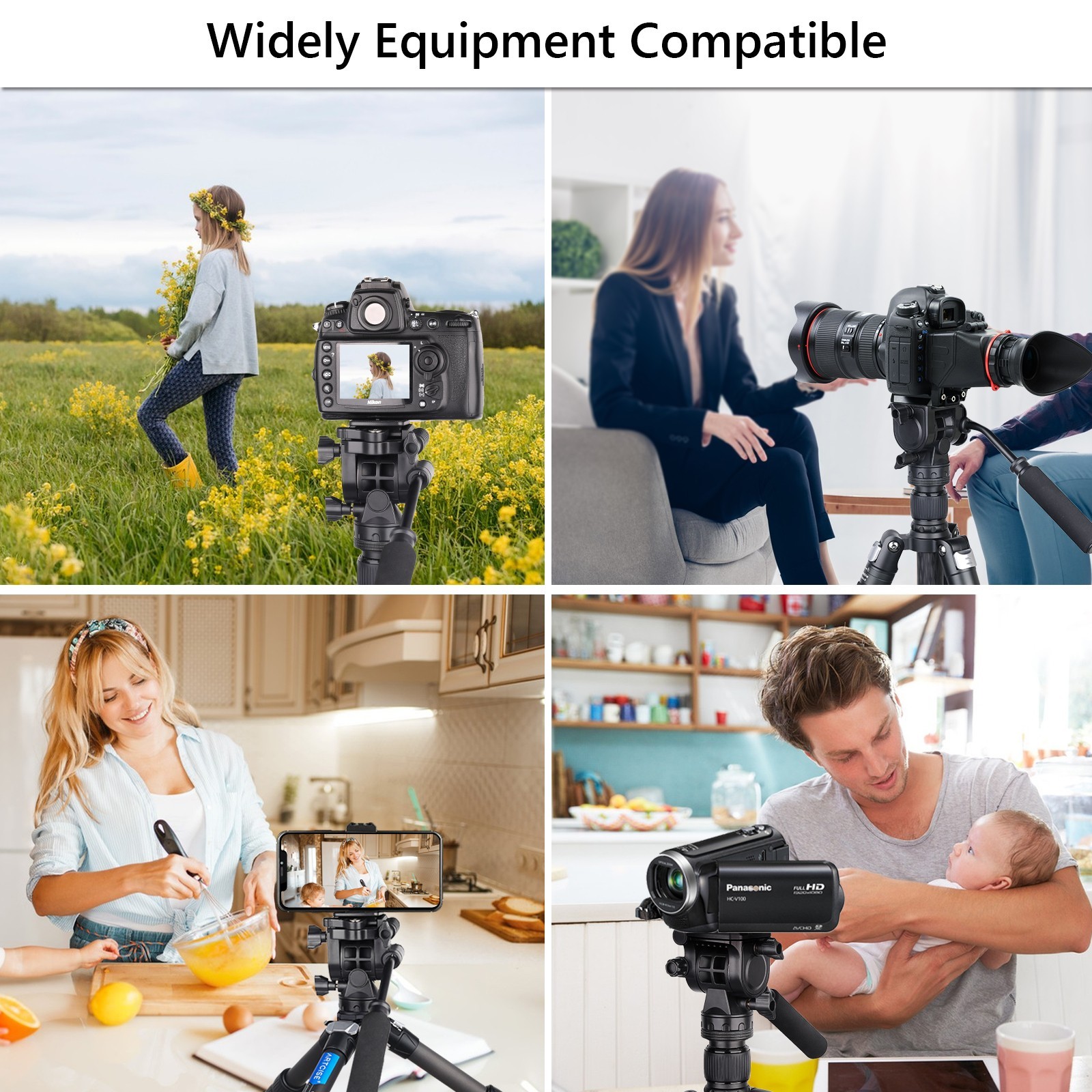 Tripod Fluid Hydraulic Head Panoramic Photography Tripod Head for Camera Tripod