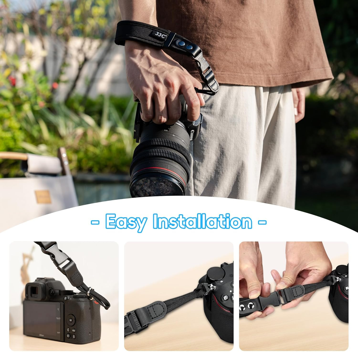 Quick Release Soft Neoprene Camera Hand Wrist Grip Strap for Sony A7CII A7CR A7R