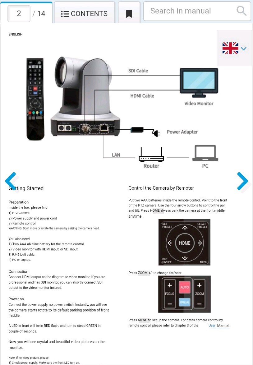zowietek PTZ SI/HDMI streaming camera 12x silver
