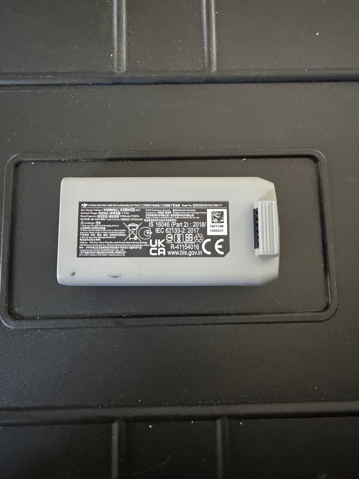 DJI Mini 2 Intelligent Flight Battery – Gray (CP.MA.00000326.01)