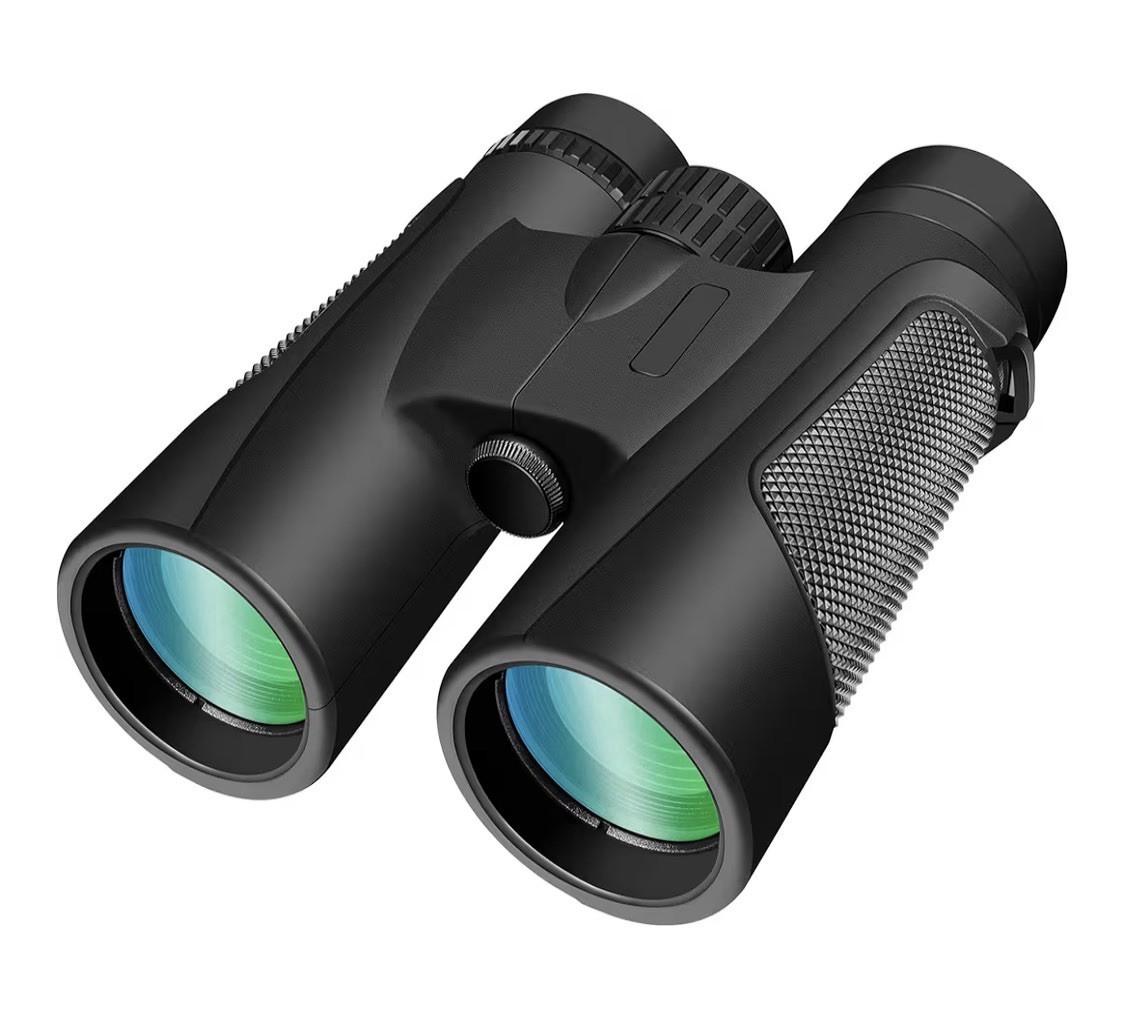 Full-Size Roof Prism Binoculars Black Multi-Coated Modern Optical Design