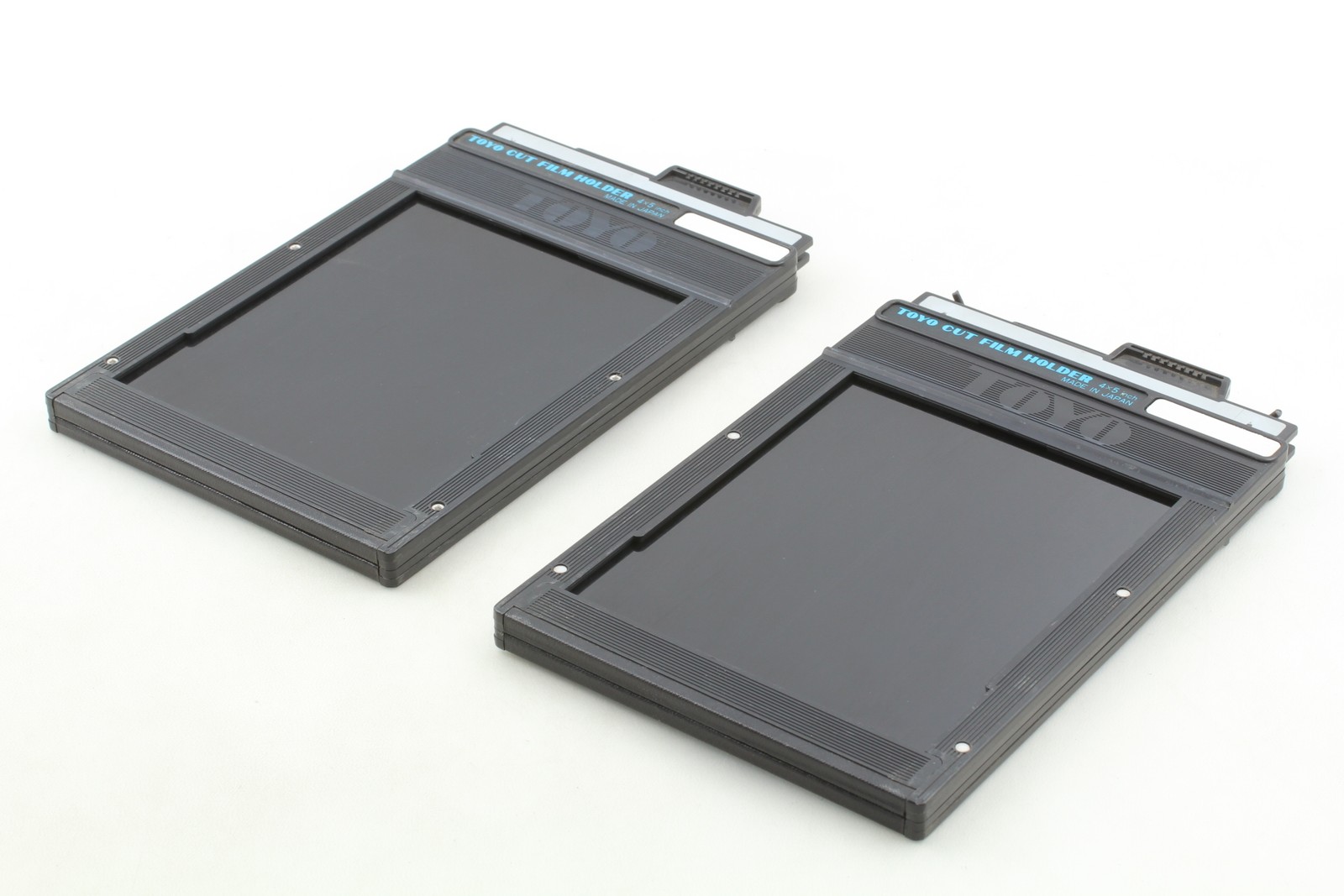 Lot of 2 [Near MINT] Blue Logo TOYO 4×5 Cut Sheet Film Holder Back From JAPAN