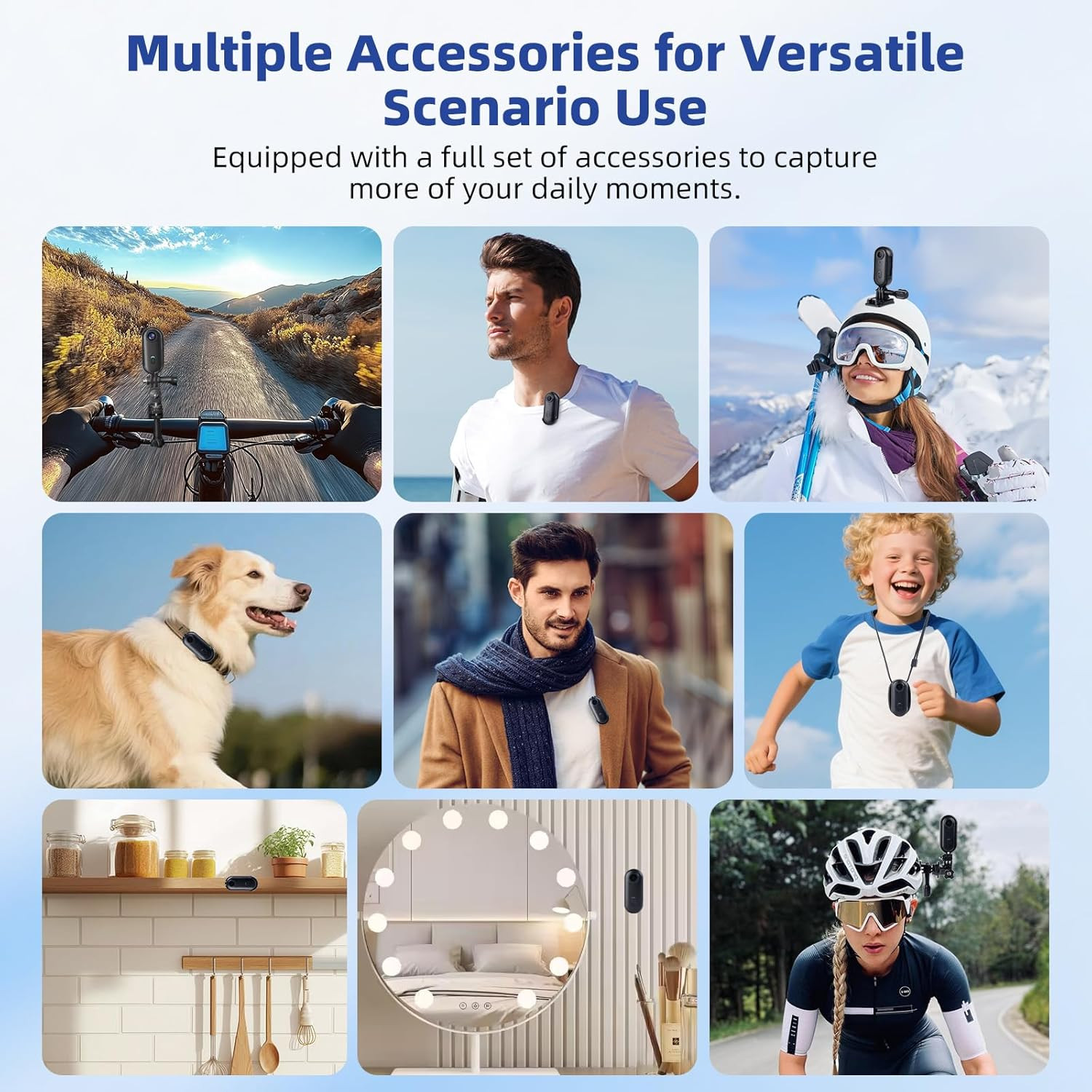 4K/1080P Action Camera WiFi Helmet Cam Anti-Shake for Outdoor Motorcycle Sports