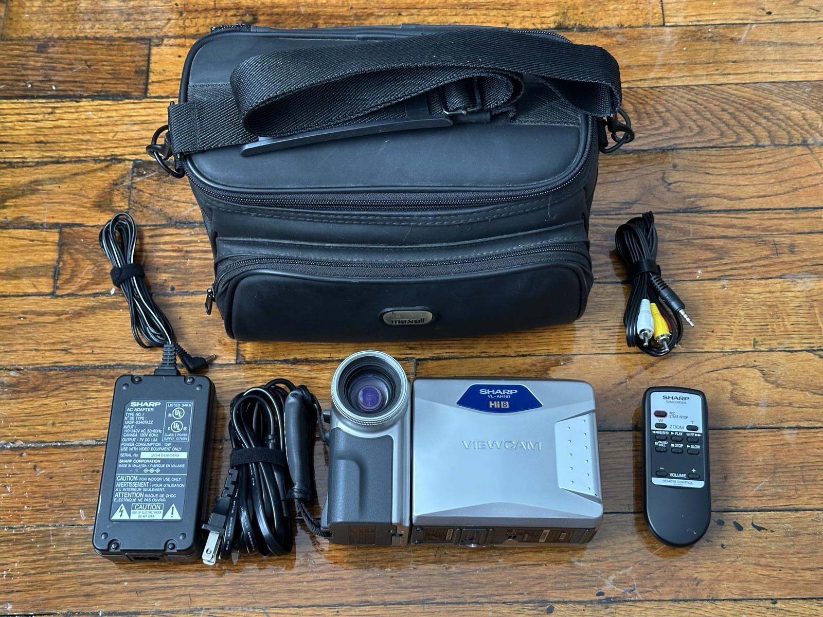 Sharp Viewcam VL-AH151U Hi8 Analog Camcorder – Tested & Working