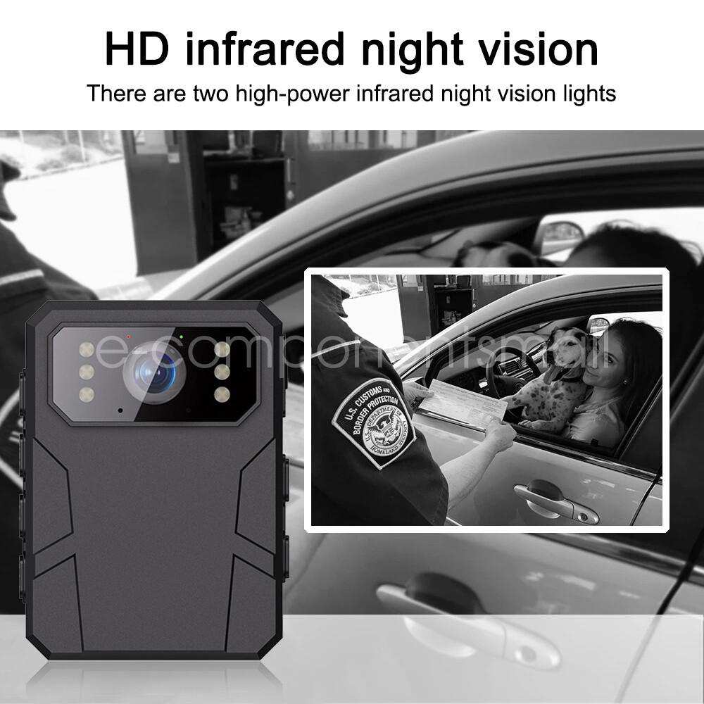 0-64G Body Camera 4K 2K 1080P Police Audio Video Recording IR Night Security Cam