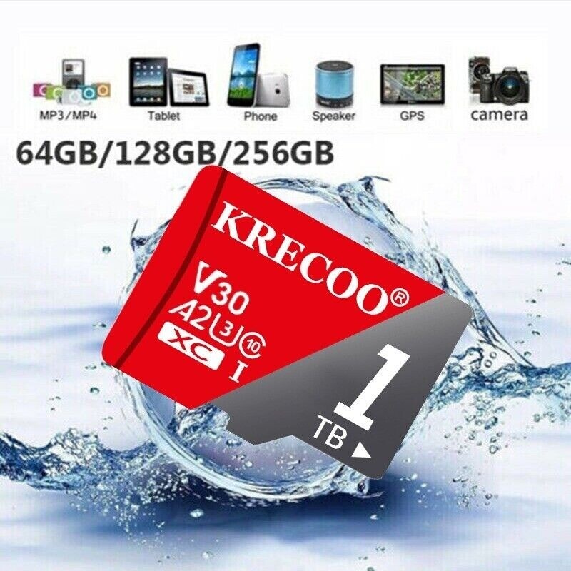 High Speed Micro SD 2TB Memory Card UHS-I U3 V30 4K for GoPro & Drone Flash lot