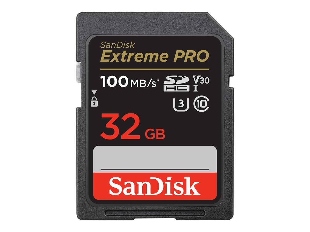 SanDisk SDSDXXO032GANCIN Extreme PRO 32GB UHS-I V30 SDHC Card