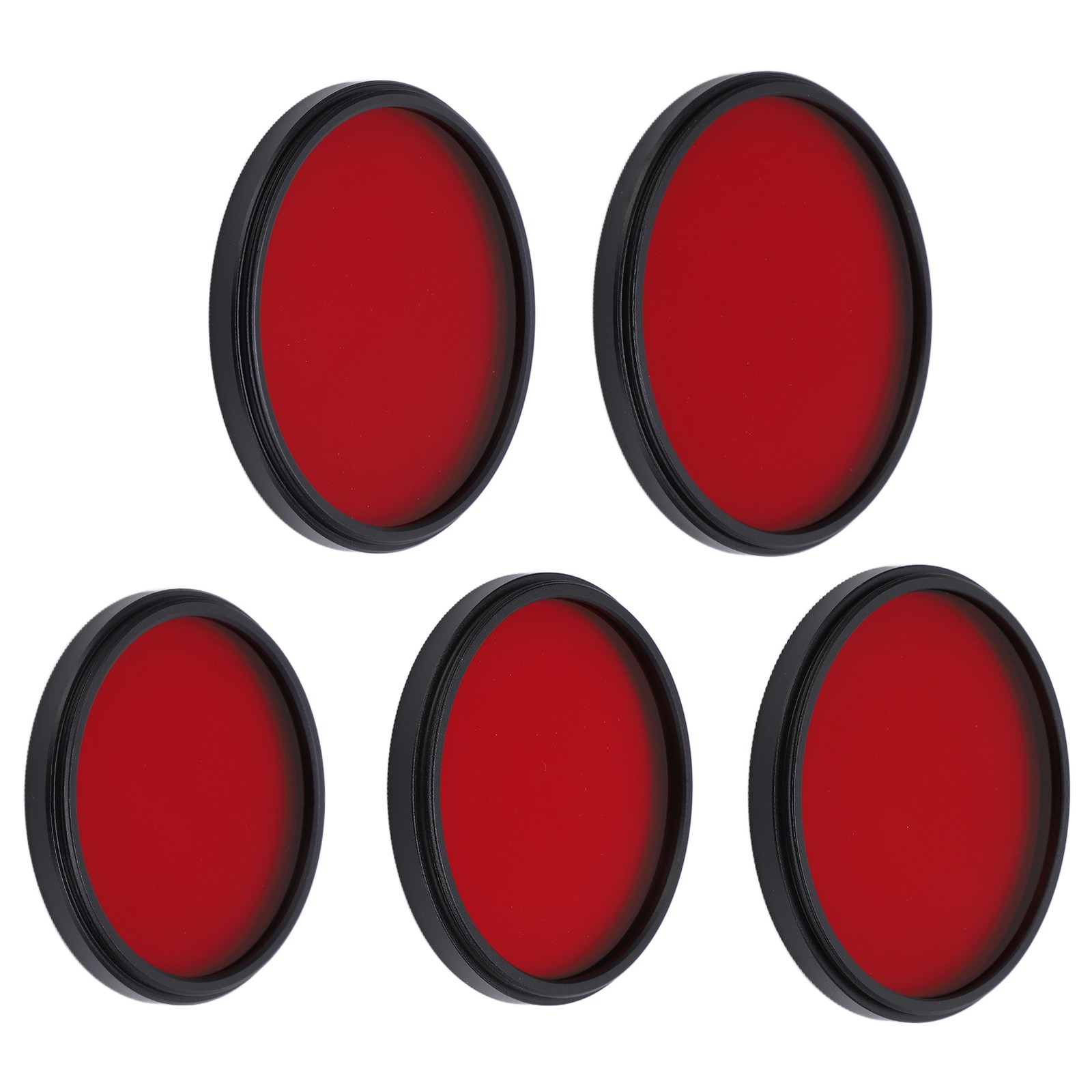 Threaded Camera Lens Filter Full Red Color Filter Optical Glass For