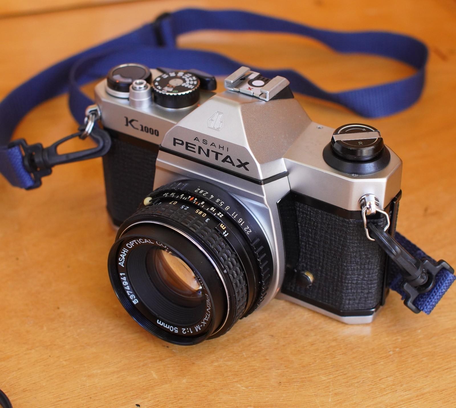 Pentax K1000 35mm Film Camera w/Fast 50mm F2.0 Lens Working VGood Condition #10
