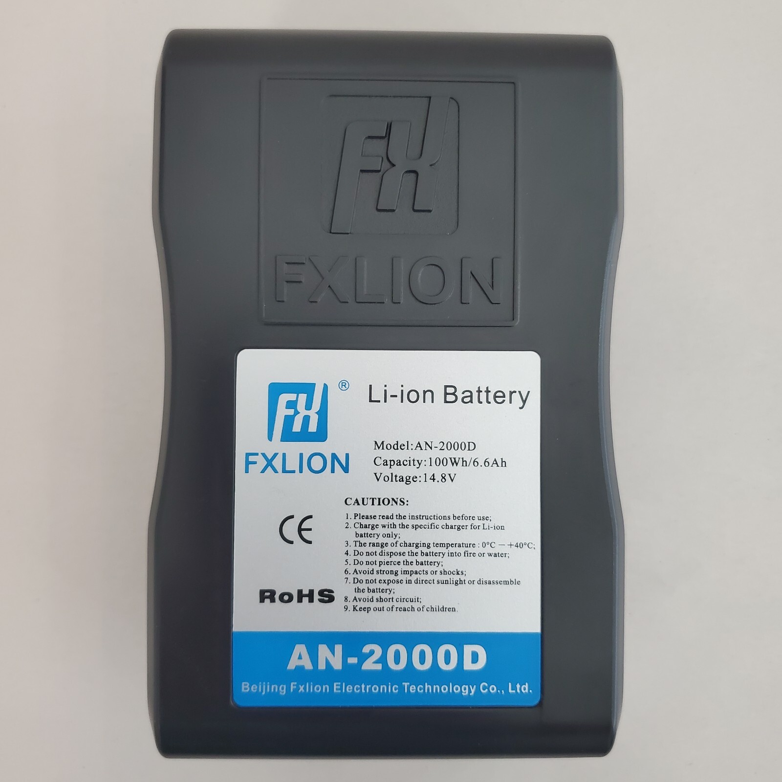 FXLION AN-2000D 100Wh 6.6Ah 14.8V Gold Mount Li-Ion Rechargeable Battery
