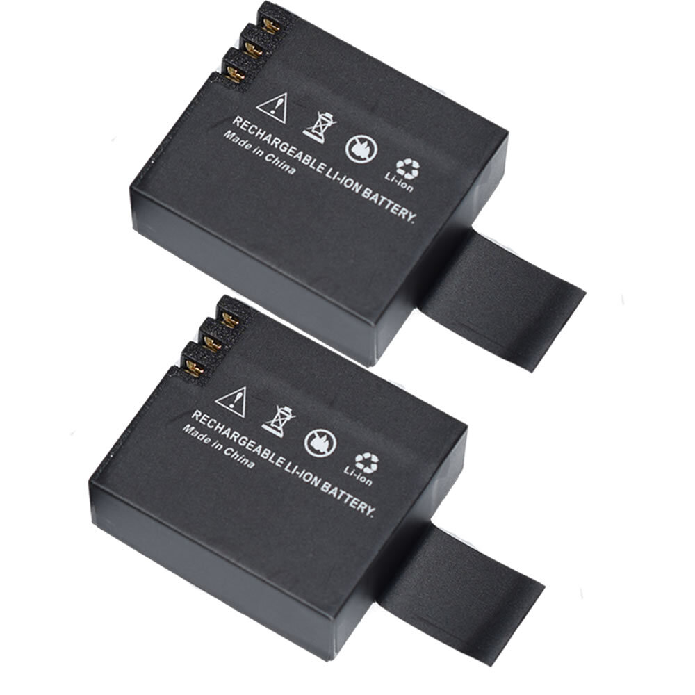 4Pcs 3.7V 900mah Li-ion Battery + Dual Charger for SJ4000 Action Sport Cam OS480
