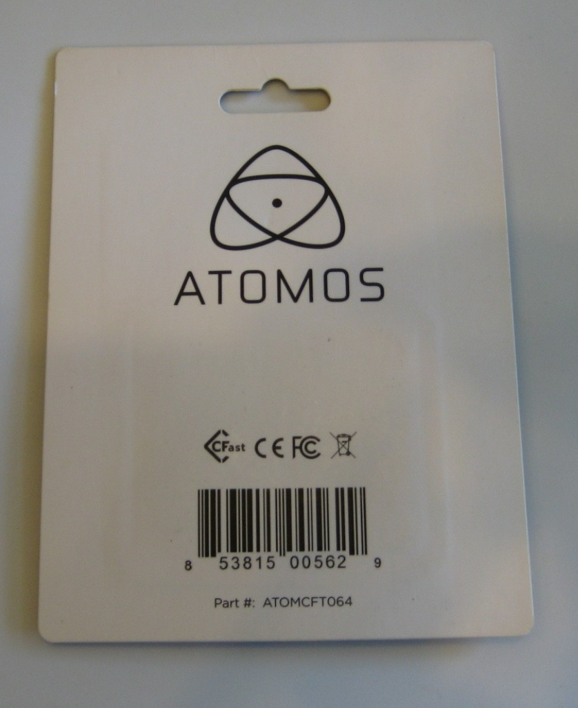 Atomos CFast 1.0 64gb card – NIP – Free shipping!