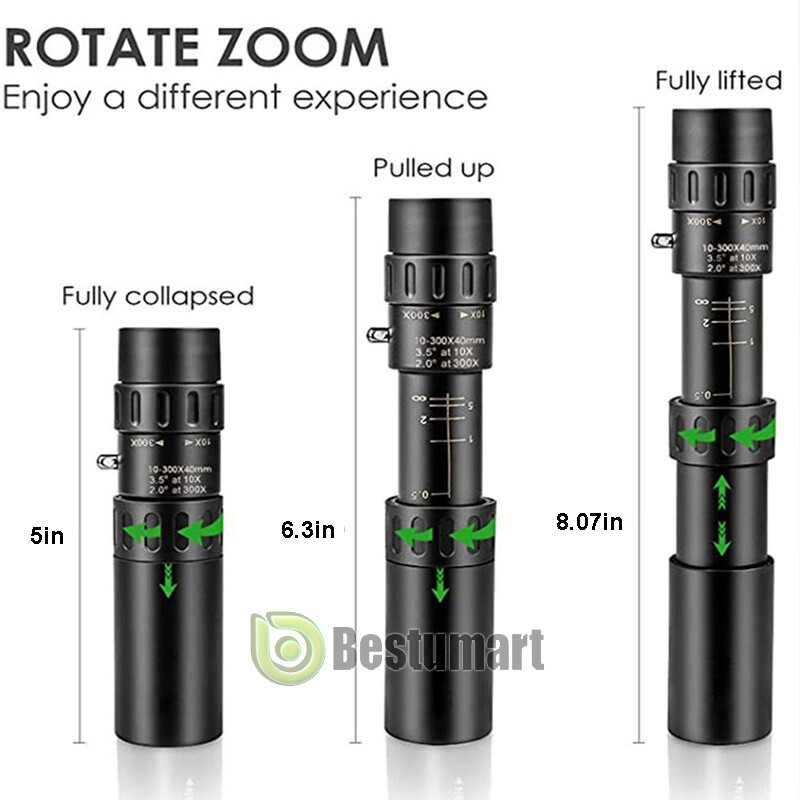Phone Camera Lens Kit For iPhone Smartphone 300 X 40mm Telephoto Zoom Monoculars