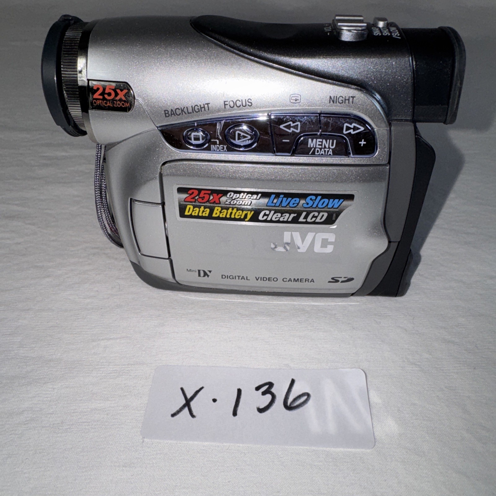 JVC Digital Video Camera Camcorder GR-D270U 25x Optical Digit Zoom Untested Read