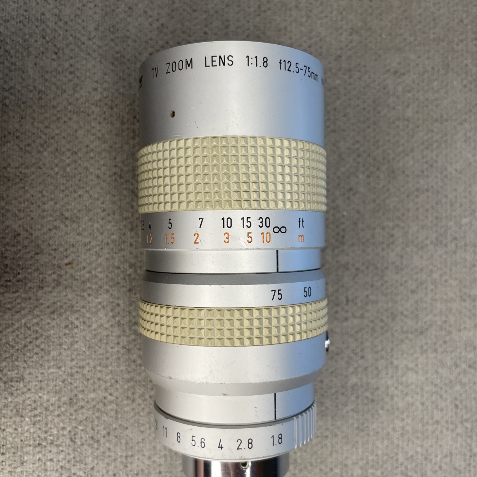 Sony TV Zoom Lens 1:1.8 F12.5-75mm No Zoom Lever Made In Japan Made By Canon