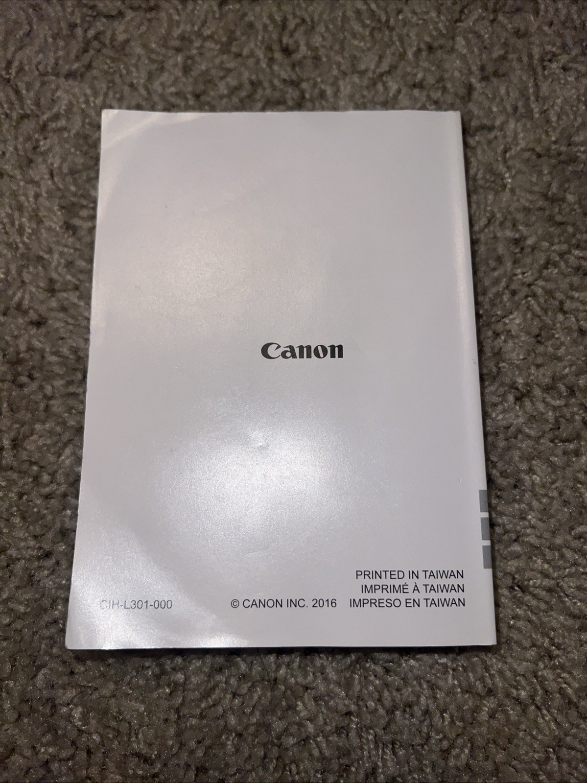 Canon Rebel T6 1300D Manual in English, French and Spanish