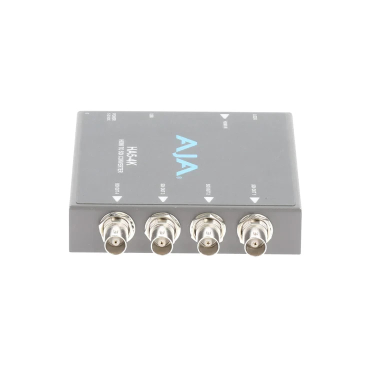 AJA HA5-4K HDMI 2.0 to 4K 6G-SDI Mini Converter w/ AC Adapter Power Supply