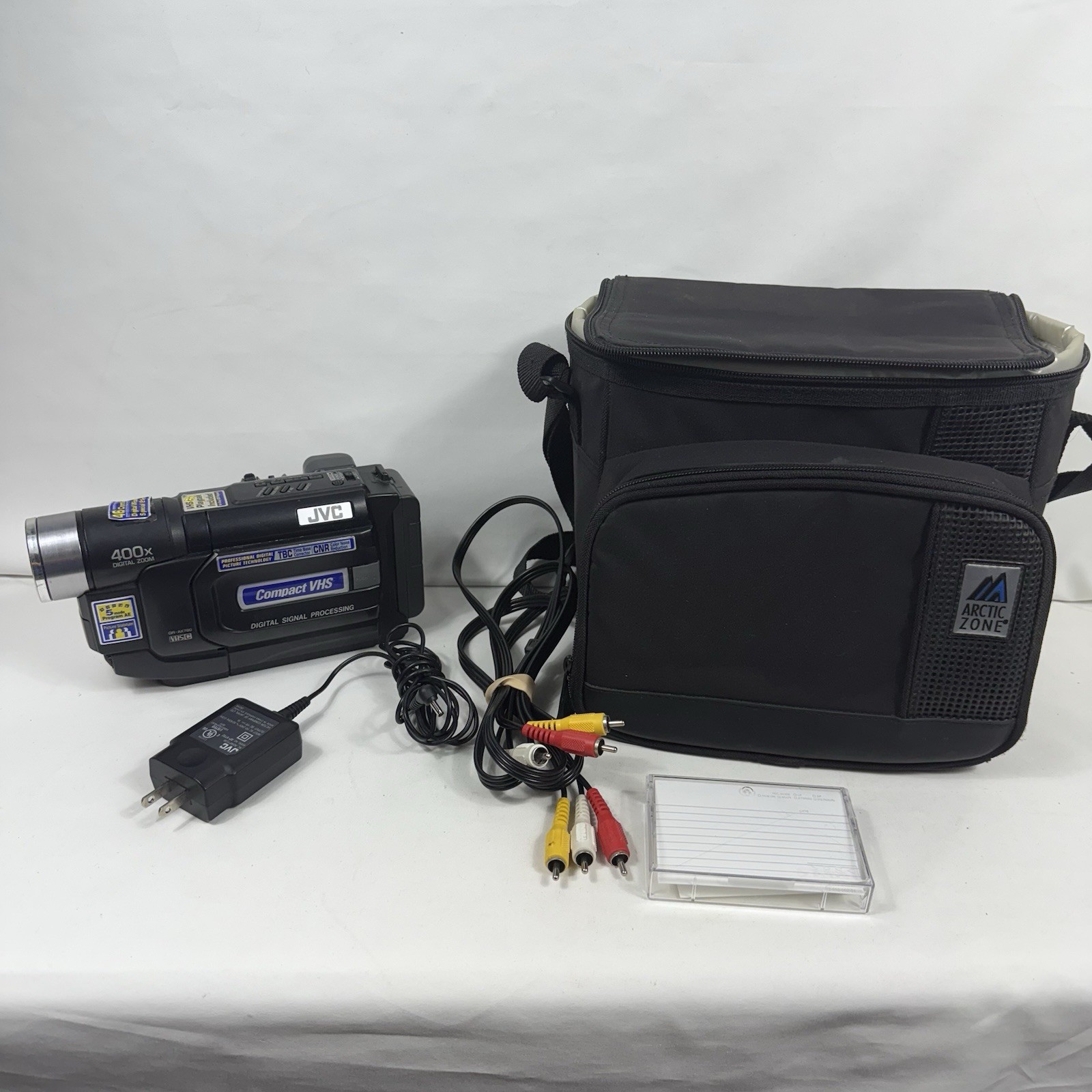 JVC Compact VHS VHSC Video Camcorder GR-AX760U 400x Digital Zoom Tested Works