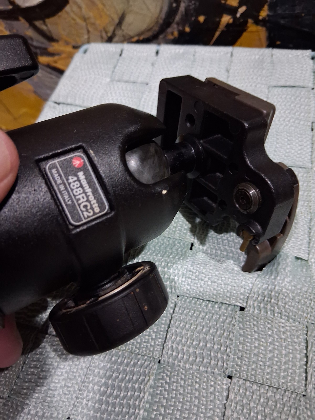 Manfrotto 488RC2 Ball Head Tripod Head Quick Release Made In Italy