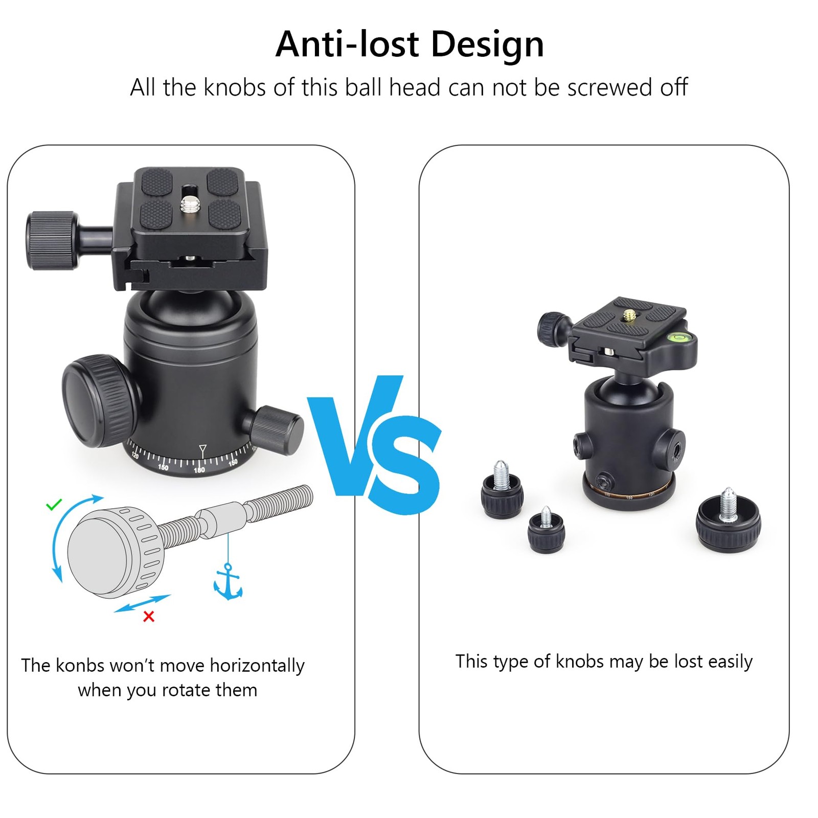 ARTCISE Tripod Ball Head Camera Tripod Ball Head Mount 36mm Diameter Ball ART…