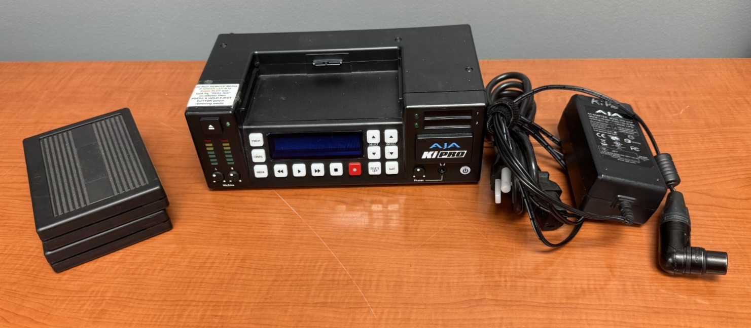 Aja Ki PRO RS-422 Portable File-Based Recorder and Player w/ 250 & 500 GB Drives