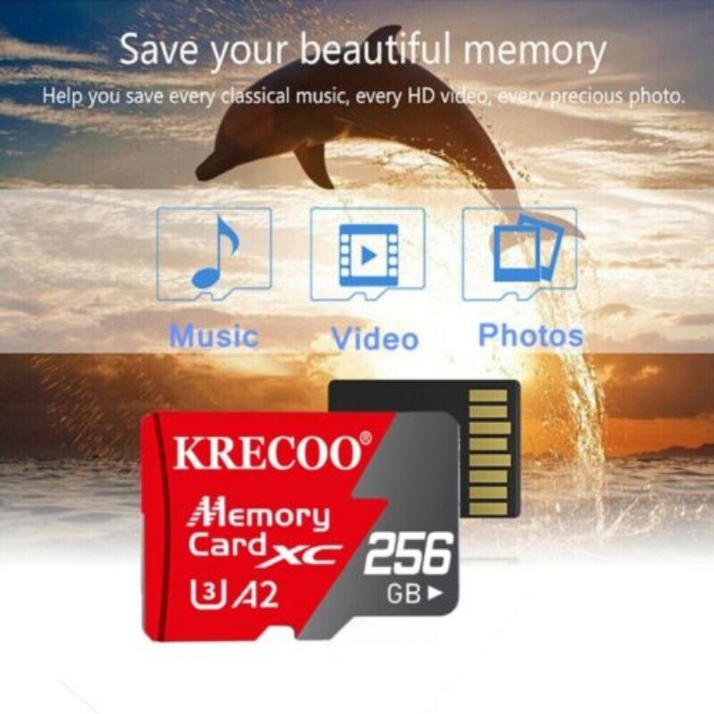 Micro SD Card Ultra Memory 128GB 256GB 1TB 2TB for Phone Tablet Security Camera