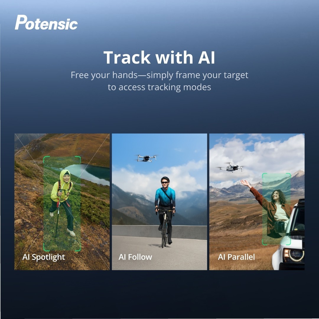 Potensic ATOM 2 Drone with RC PTD 1 4K F2.8 Camera 3-Axis Gimbal Costco Bundle