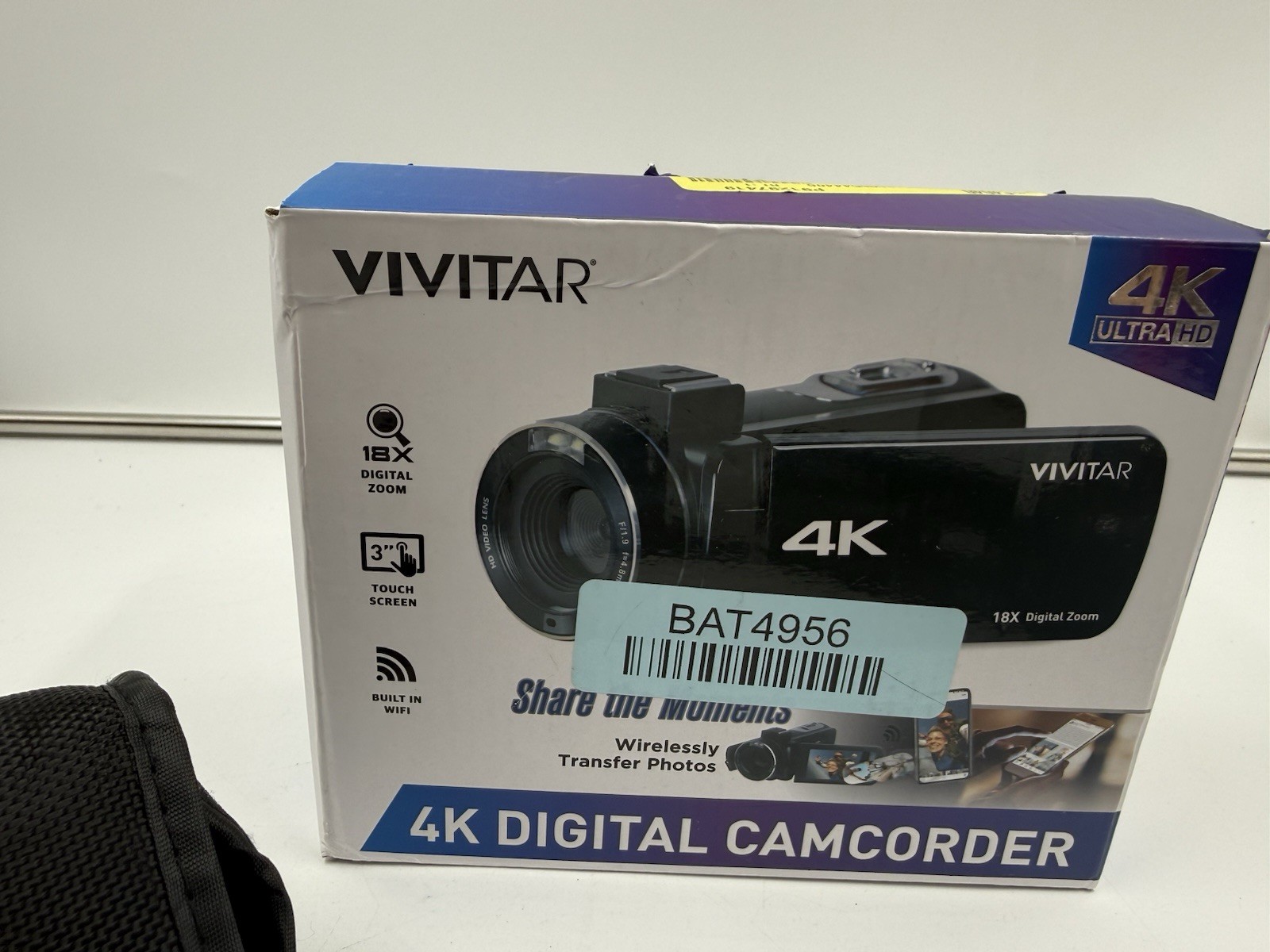 Vivitar 4K Digital Camcorder 3″ Touchscreen Built In Wifi 18x Digital Zoom