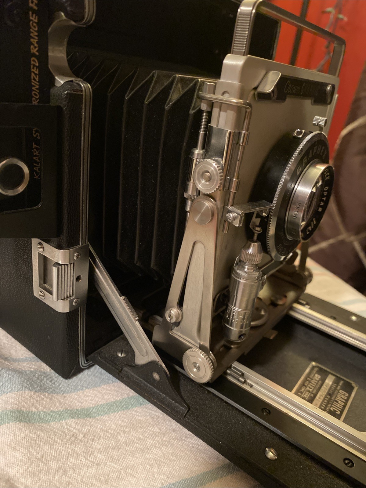 Rare Graflex Pacemaker Crown Graphic 4×5 Press Camera with Accessories & Case