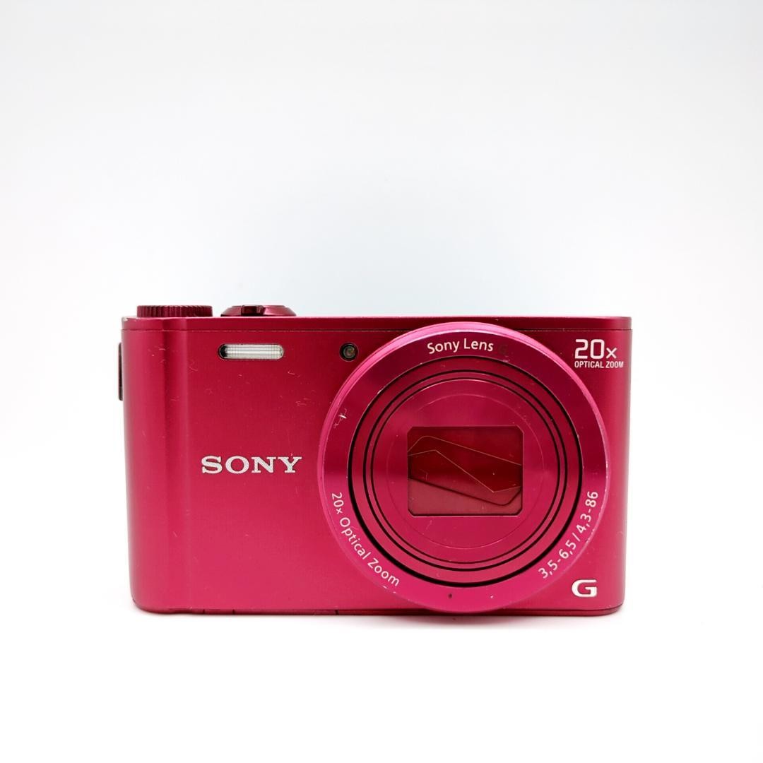 SONY Cyber Shot DSC-WX300 Red Digital Camera 20x Zoom 18.2MP Excellent Japanese