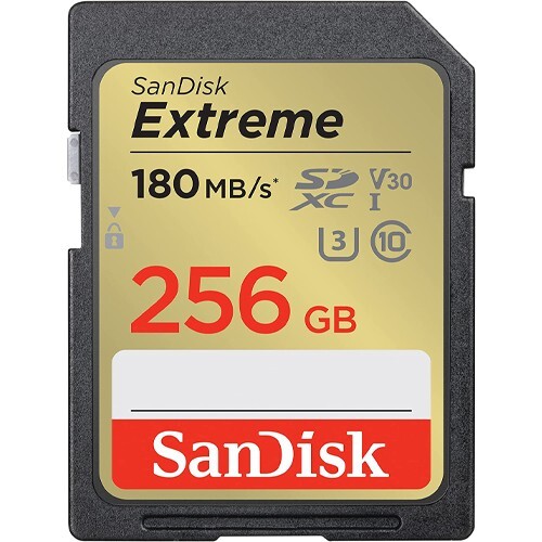 Sandisk Extreme SD Card 128GB 256GB Memory Card Canon Nikon & More