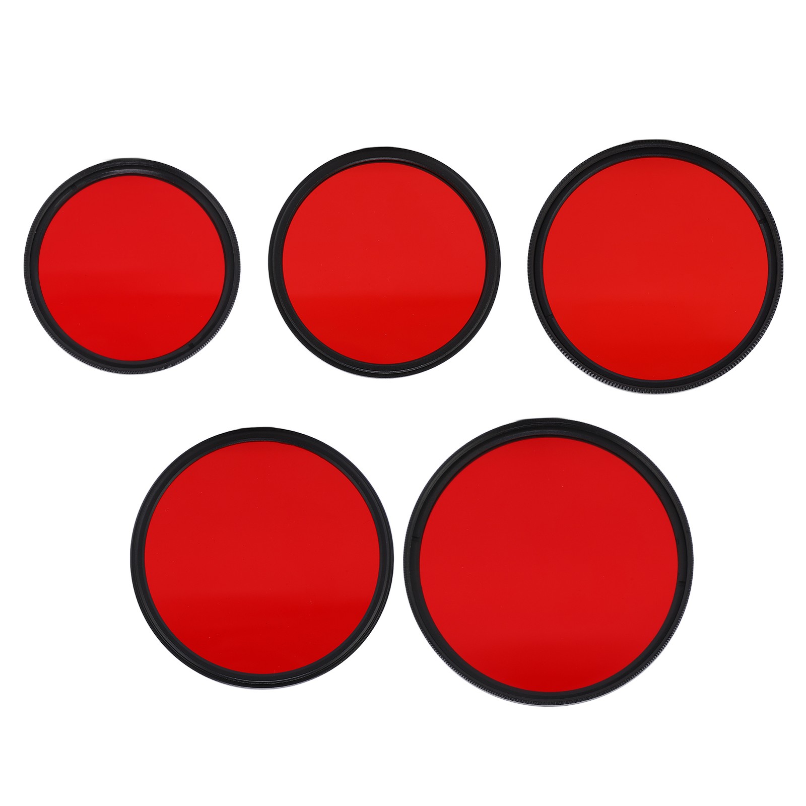 Threaded Camera Lens Filter Full Red Color Filter Optical Glass For