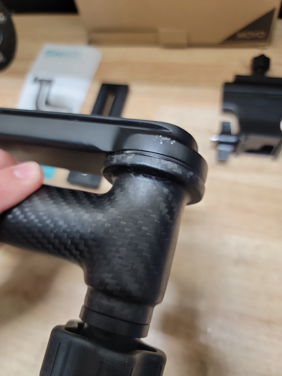 Movo GH800 Carbon Fiber Gimbal Tripod Head with Arca-Swiss Quick Release Plate
