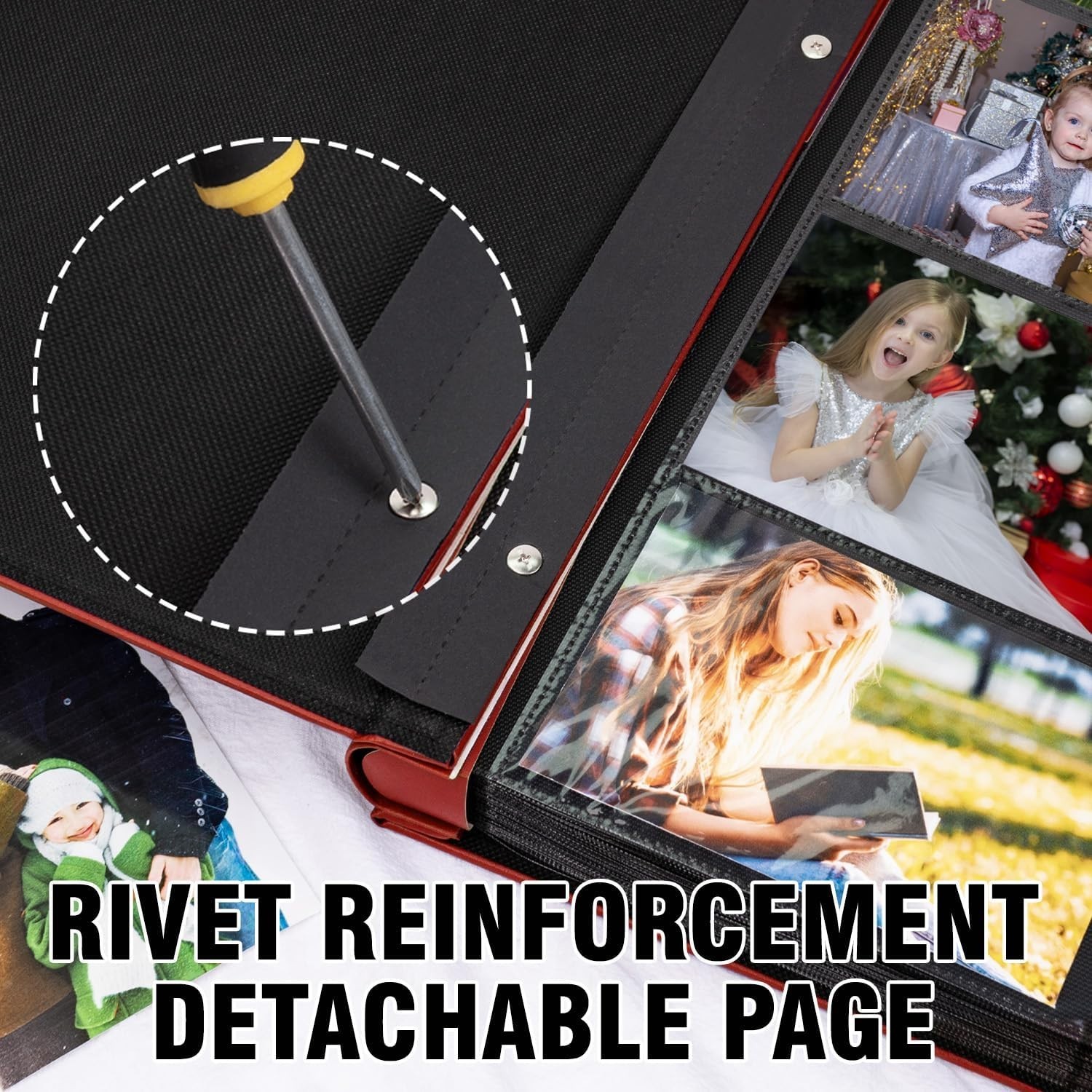 Photo Album 4×6 600 Photos, Leather Cover Extra Large Capacity Holds 600 Horizon