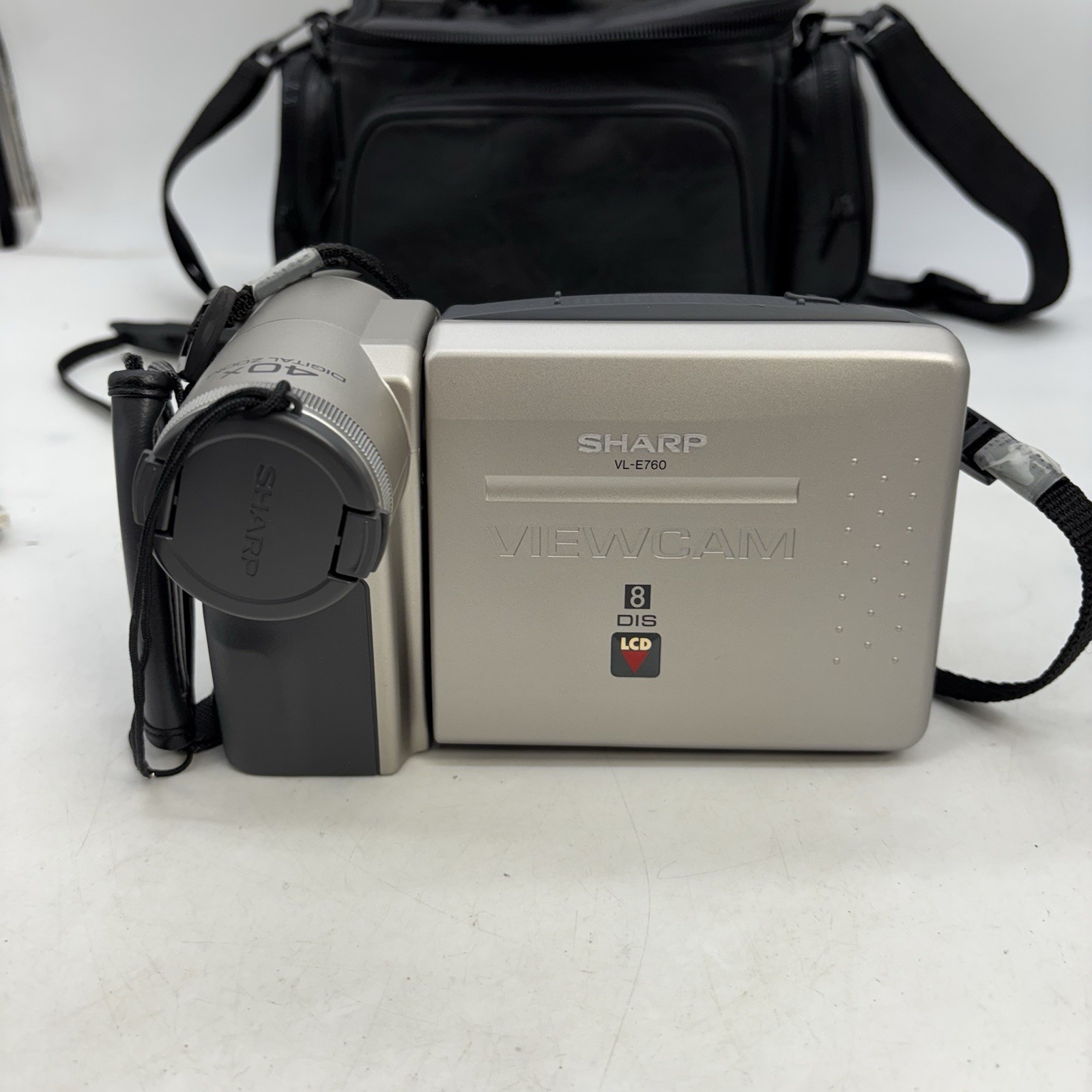 Sharp Viewcam VL-E760U & Charger, Carry Bag, and Film NEEDS NEW BATTERY