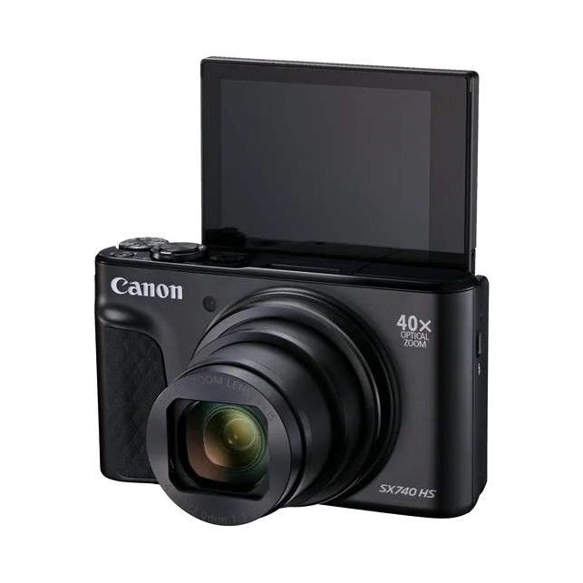 Canon PowerShot SX740 HS 20.3MP 40x Zoom 4K Wi-Fi Bluetooth Black