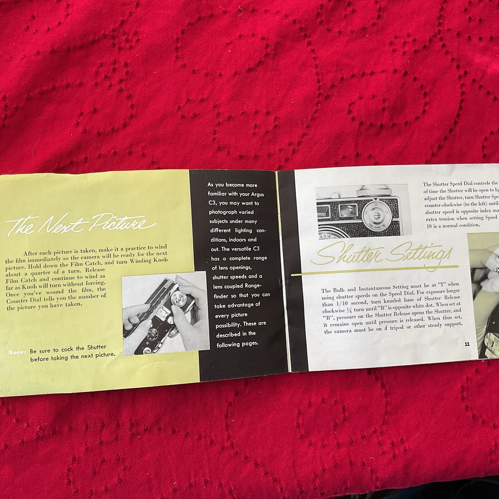 Argus C-3 35mm Camera Owner’s User Instruction Manual