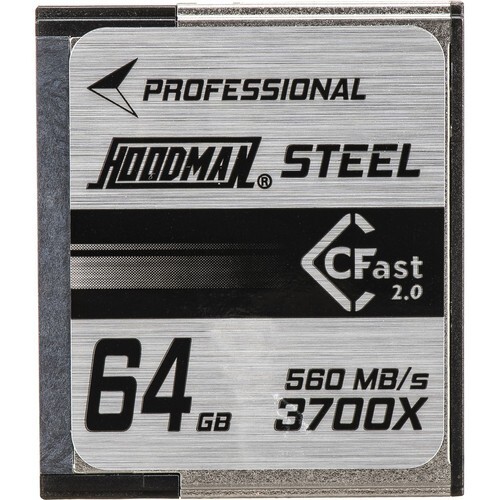 Hoodman Pro Steel 64GB 3700X CFast 2.0 Memory Card