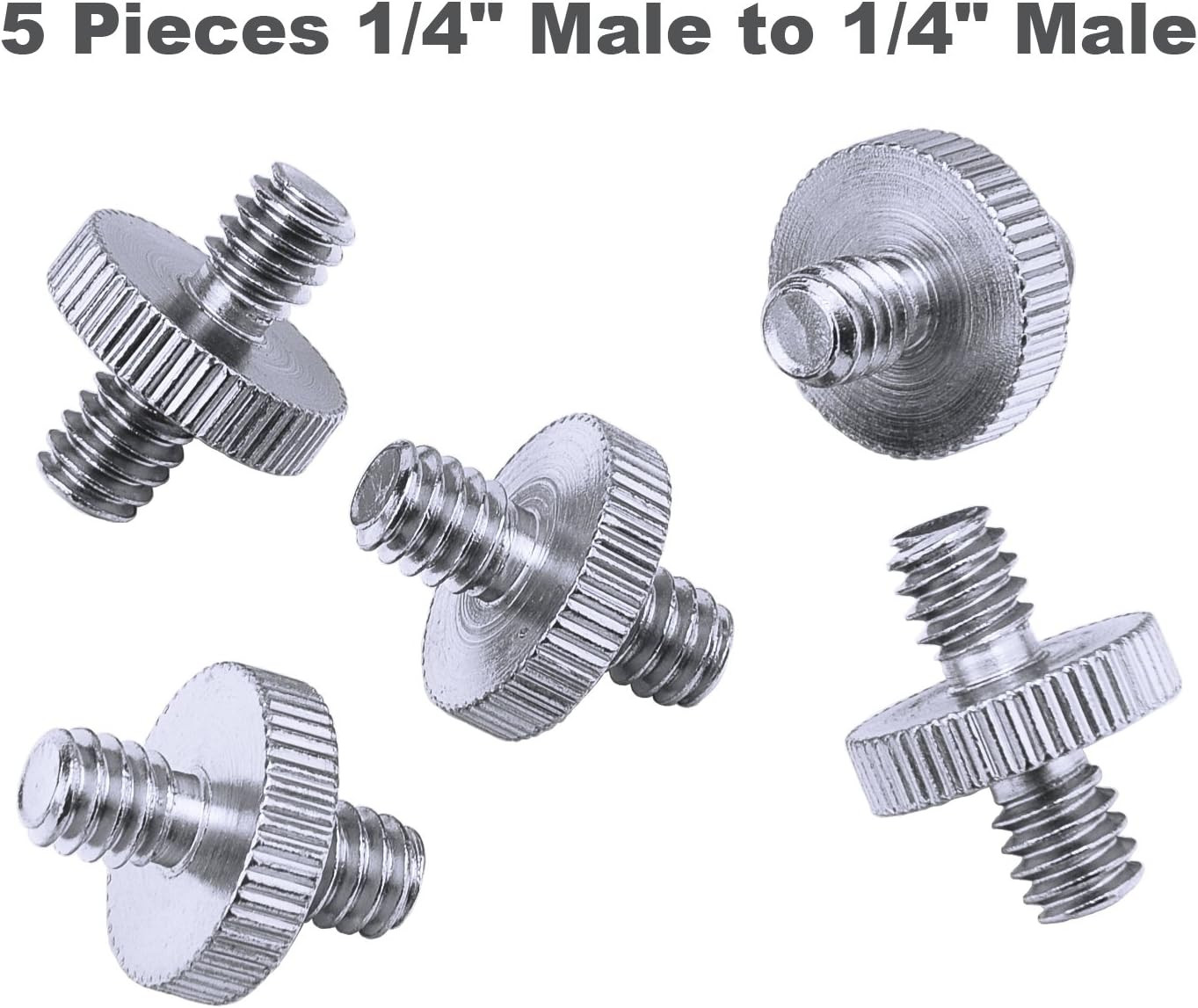 1/4 Inch and 3/8 Inch Converter Threaded Screws Adapter Mount Set