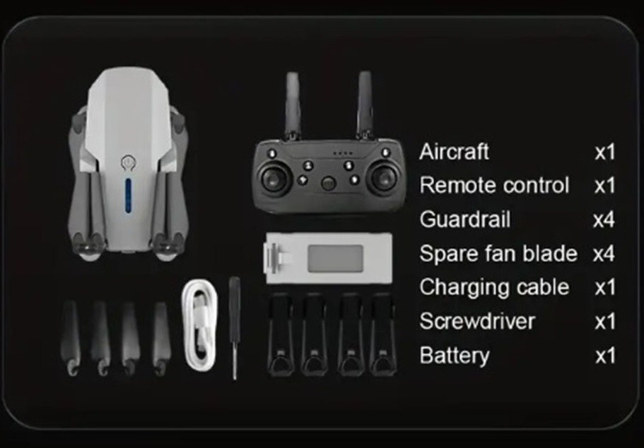 DJI Drone Style 2025 HD Dual Camera Selfie WIFI FPV Foldable RC Quadcopter Full