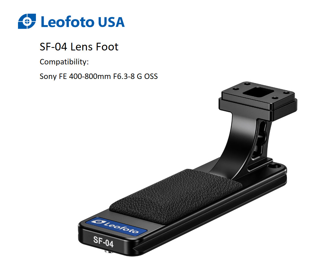 Leofoto SF-04 Lens Foot compatible for SONY FE 400-800mm F6.3-8 G OSS/QD Socket