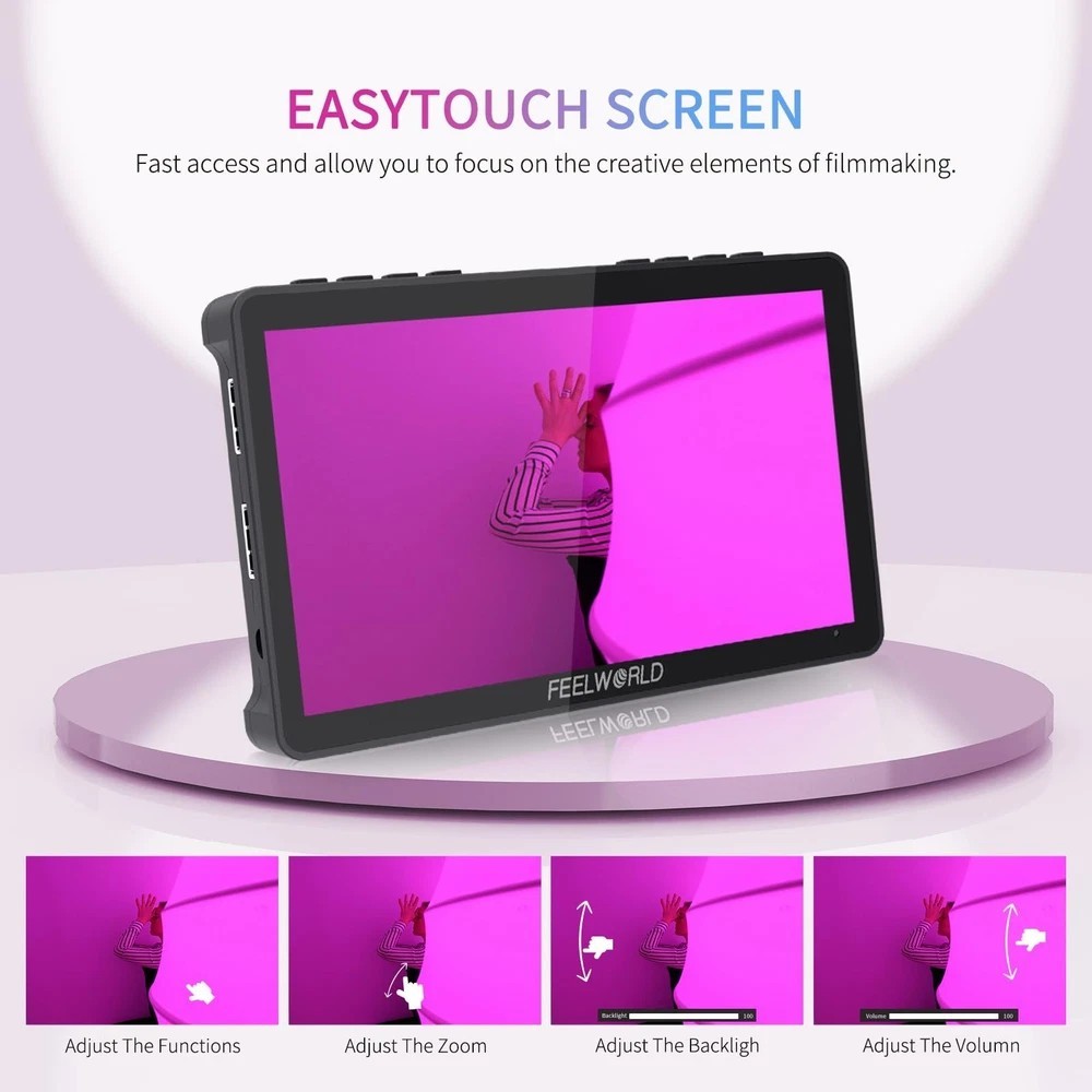 F5 Pro V4 6 Inch Touch Screen DSLR Camera Field Monitor with 3D LUT F970 Exte…