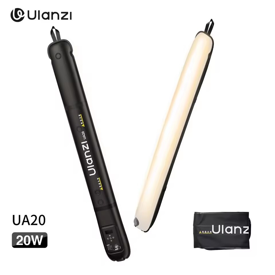 Ulanzi UA20 20W trachea light air cushion LED video light, two-color 2700K-6500K