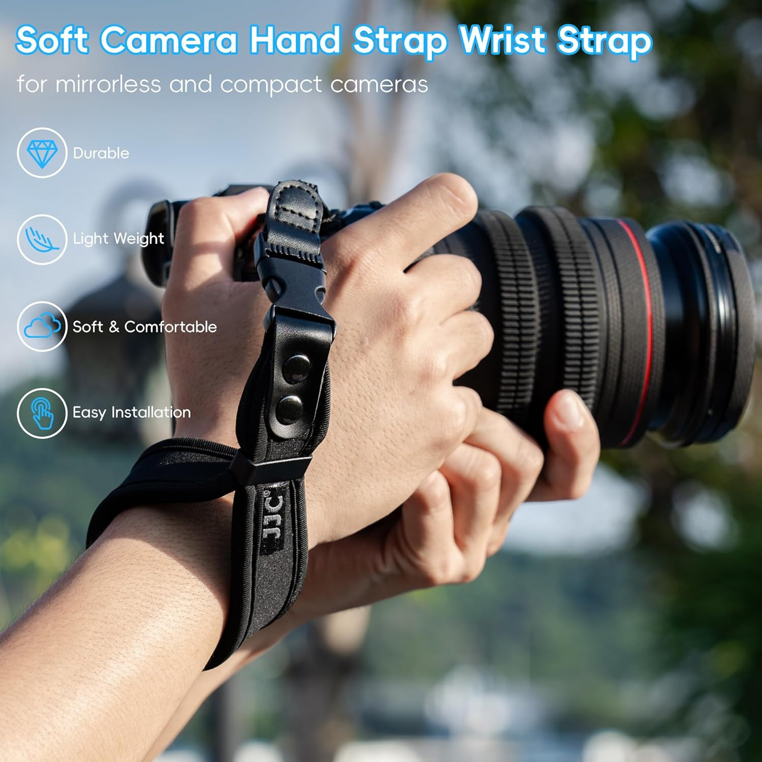 Quick Release Soft Neoprene Camera Hand Wrist Grip Strap for Sony A7CII A7CR A7R