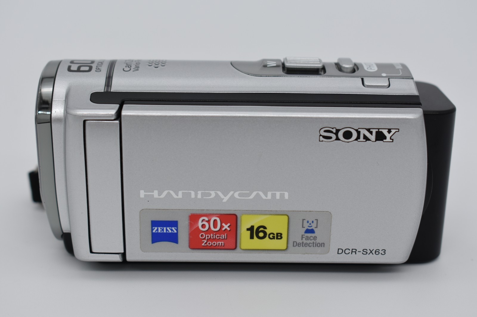 🔥 Sony Handycam DCR-SX63 Silver Digital Video Camera Camcorder 60x Zoom -TESTED