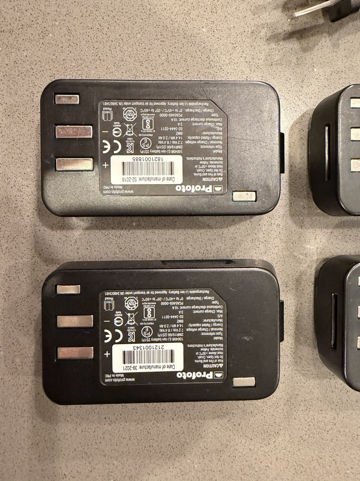 4 Profoto Li-Ion Battery for A1, A1X, And A10 (100498) + Charger