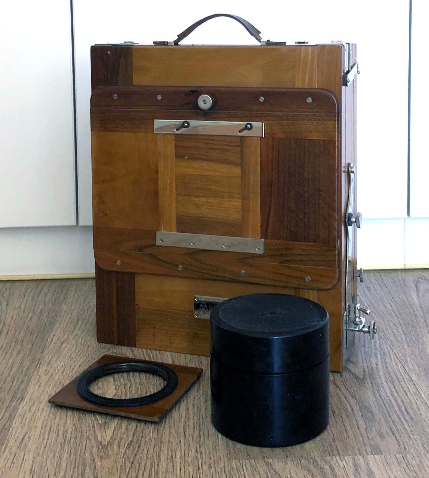 Soviet FK 18x24cm Vintage large format Wooden camera with I-37 4.5/300mm lens