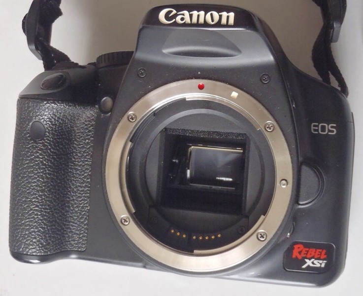 Canon Rebel XSi DSLR Camera with EF-S 18-55mm f/3.5-5.6 is Lens